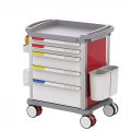 ABS nursing carts/medical emergency trolley with CE Certificates